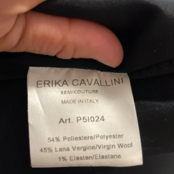 Erica Cavallini black V neck Cocktail dress